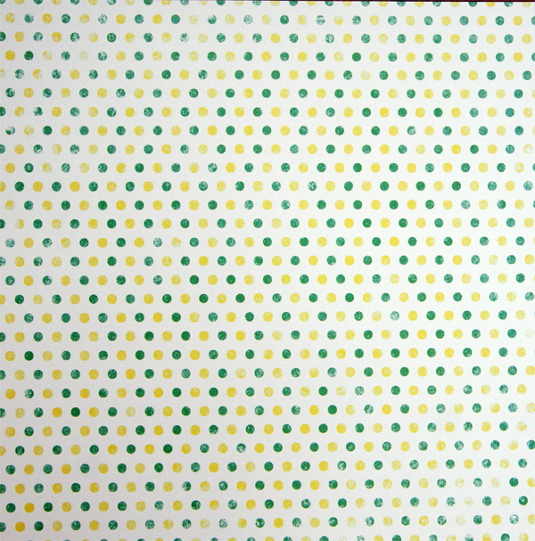 Бумага Karaliki 30 х 30 см "Настроение", жёлто-бирюзовый горох (KRL87)