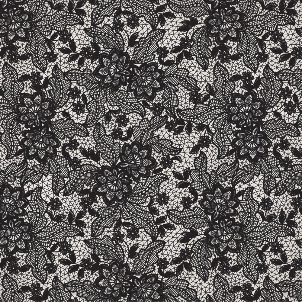 Бумага с лаковым покрытием Kaisercraft "P.S. I Love You" Floral Lace ЦВЕТ КРЕМОВЫЙ (Kaiser530)