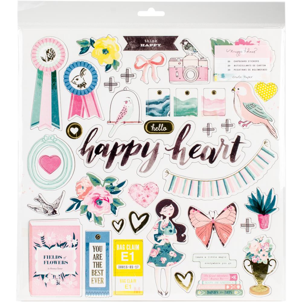 Чипборд Crate Paper, Maggie Holmes Chasing Dreams ,30,5 х 30,5 см