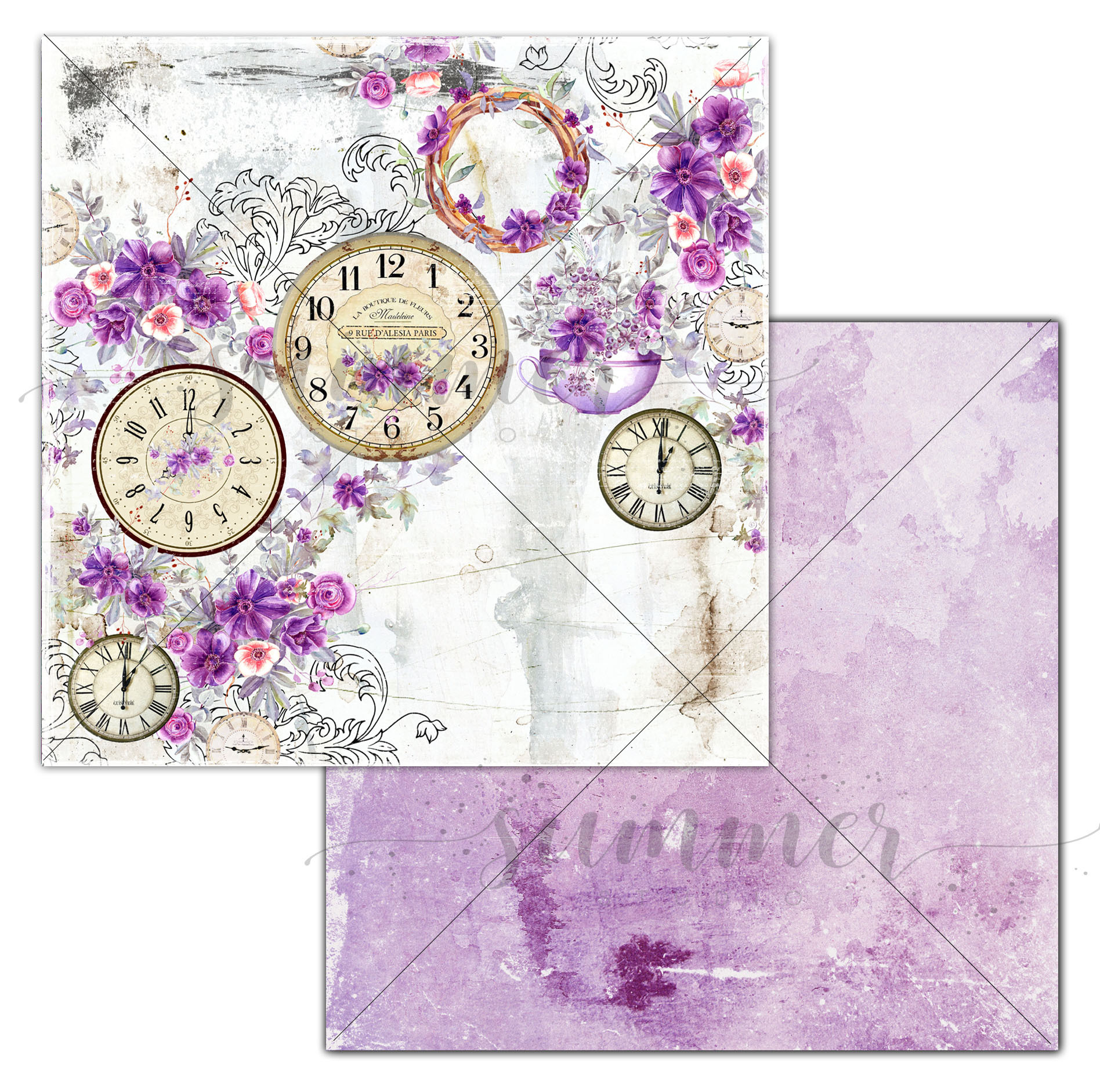 Бумага Summer studio "Amethyst" Heritage (SMST283)
