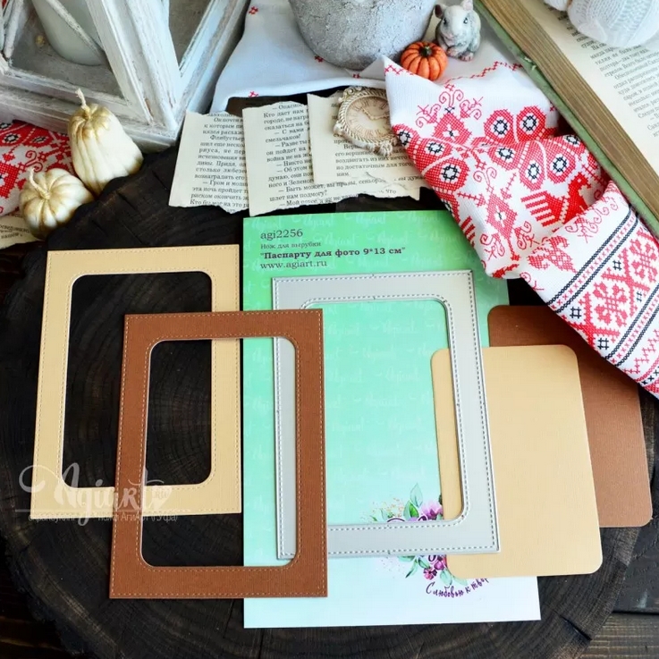 ПРЕДЗАКАЗ до 22.02 Нож для вырубки Agiart "Паспарту для фото 9*13 см"